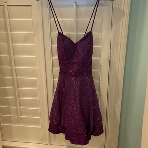 Purple sparkly dress